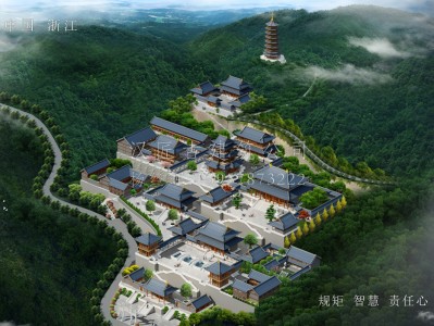淮北龙王寺古建规划设计布局图